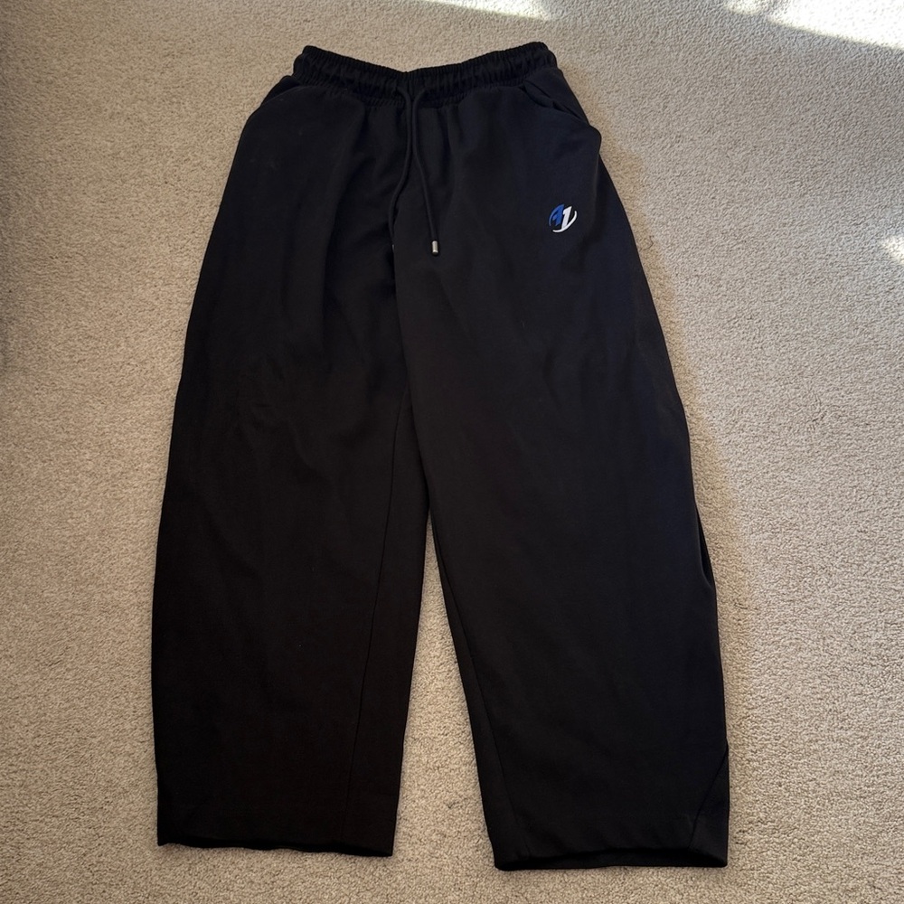 Classic Black Joggers with Blue Logo Zara Ader Error unisex